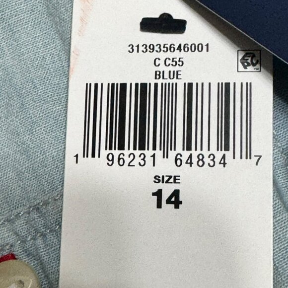 Polo Ralph Lauren Girls Embroidered Cotton Chambray Romper sz 14 - Picture 11 of 14